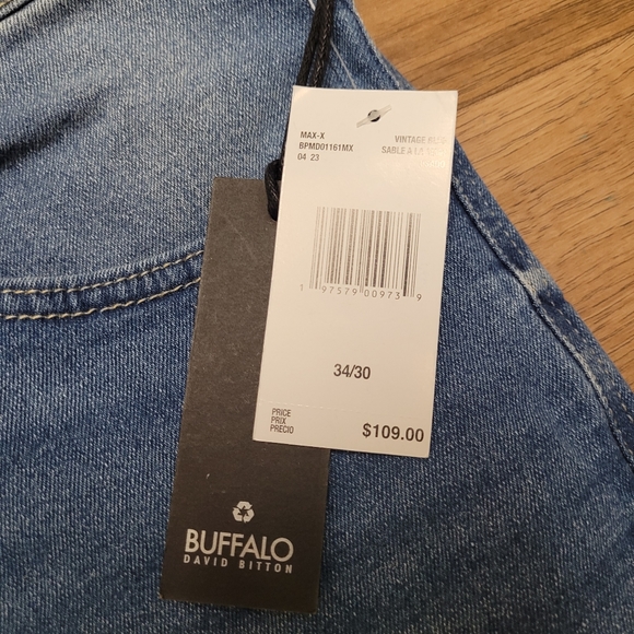 NWT! Buffalo David Bitton x Righteous Culture Six-X Slim Straight Stretch Jeans - Picture 11 of 11